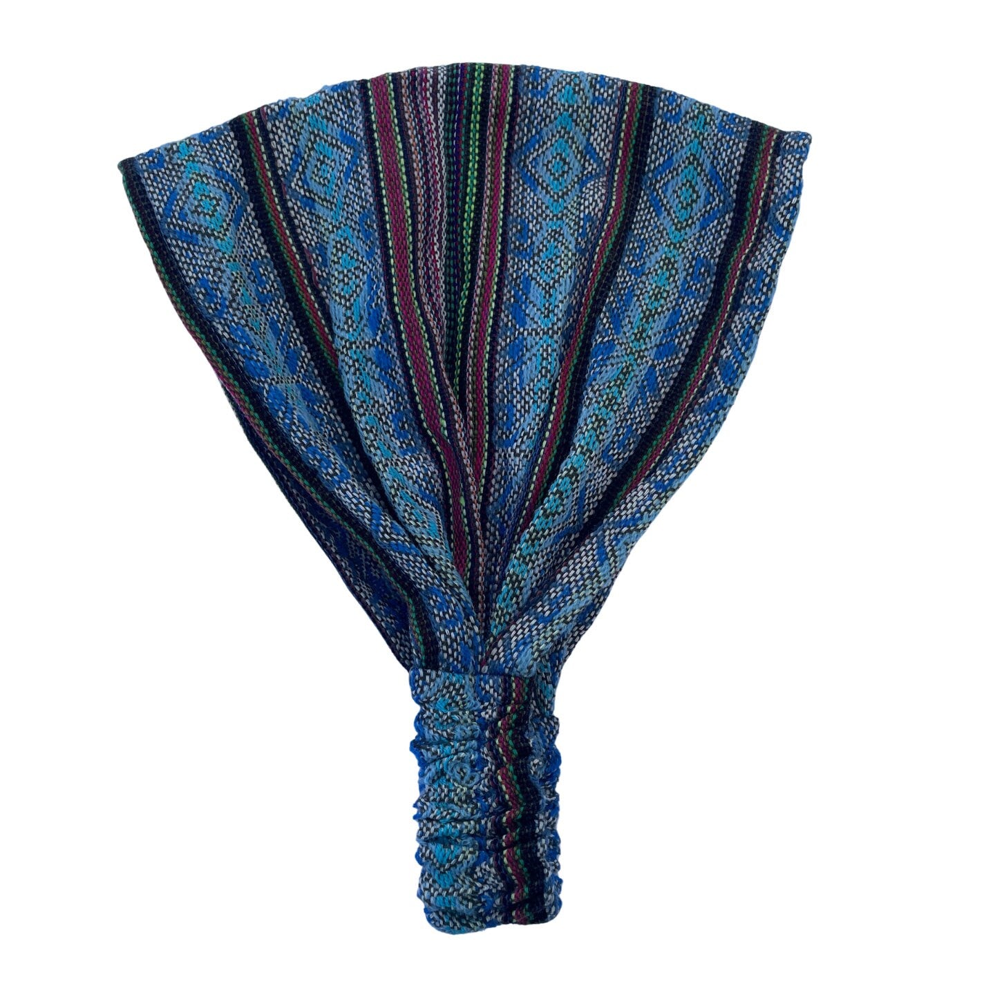 Wide Boho Yoga Headband | Vivid Sky Blue