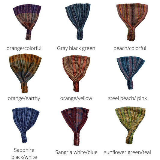 Wide Yoga Headband for Women and Men | Hippie Hair band