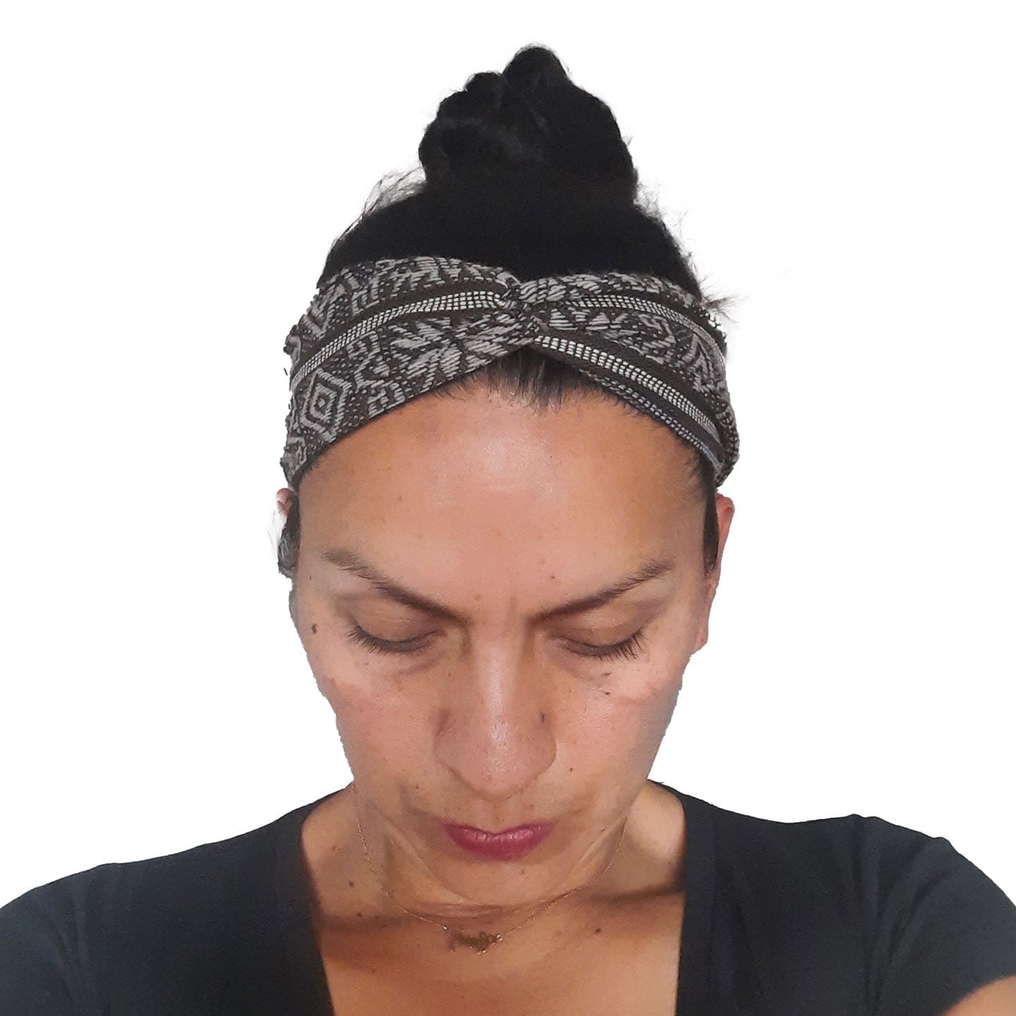 Twist Headband | Black Gray