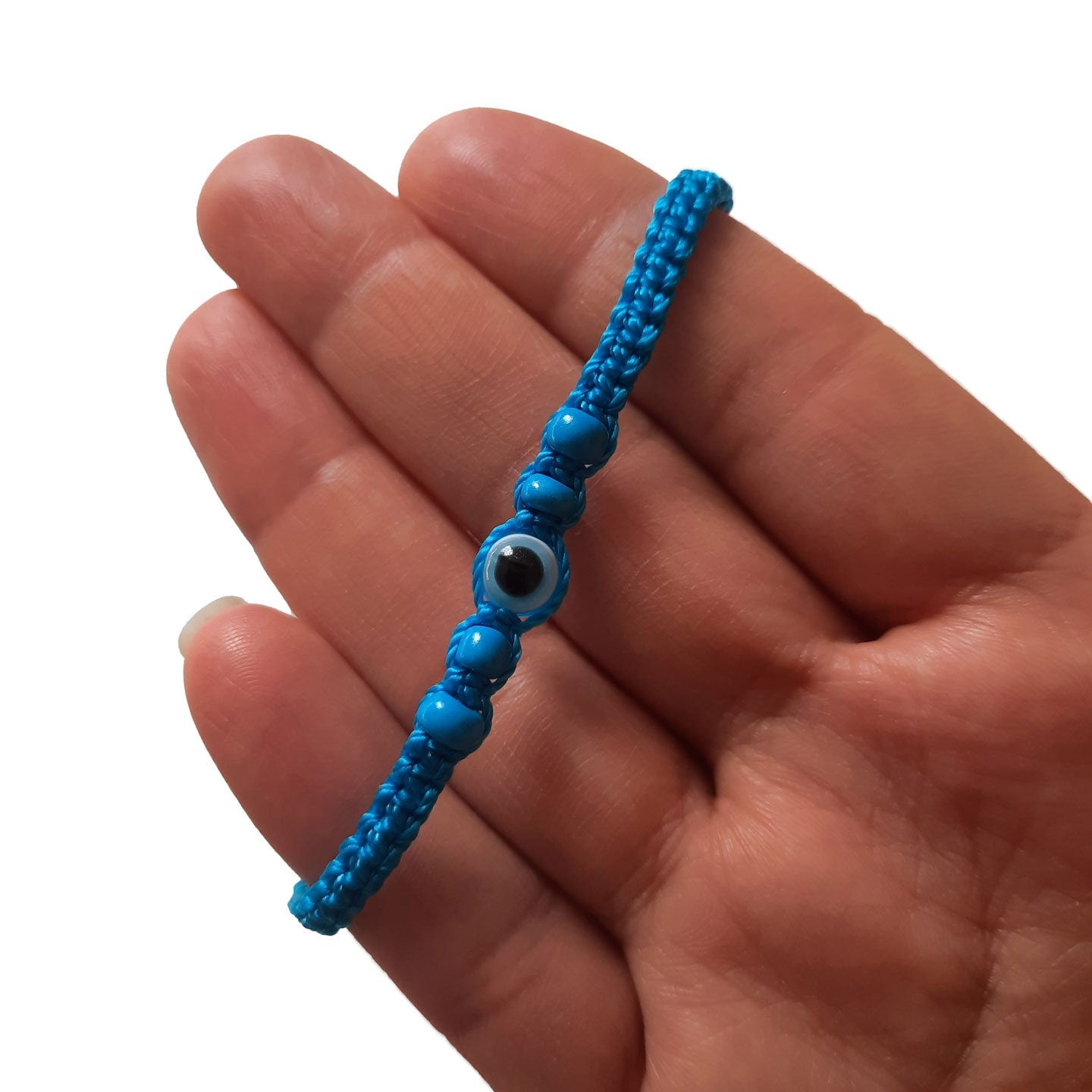 Adjustable Evil Eye Friendship Bracelet for Men or Women