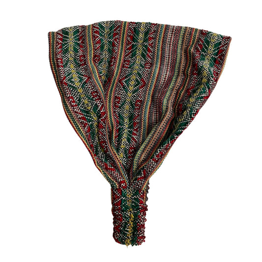 Wide Boho Headband | White Rasta