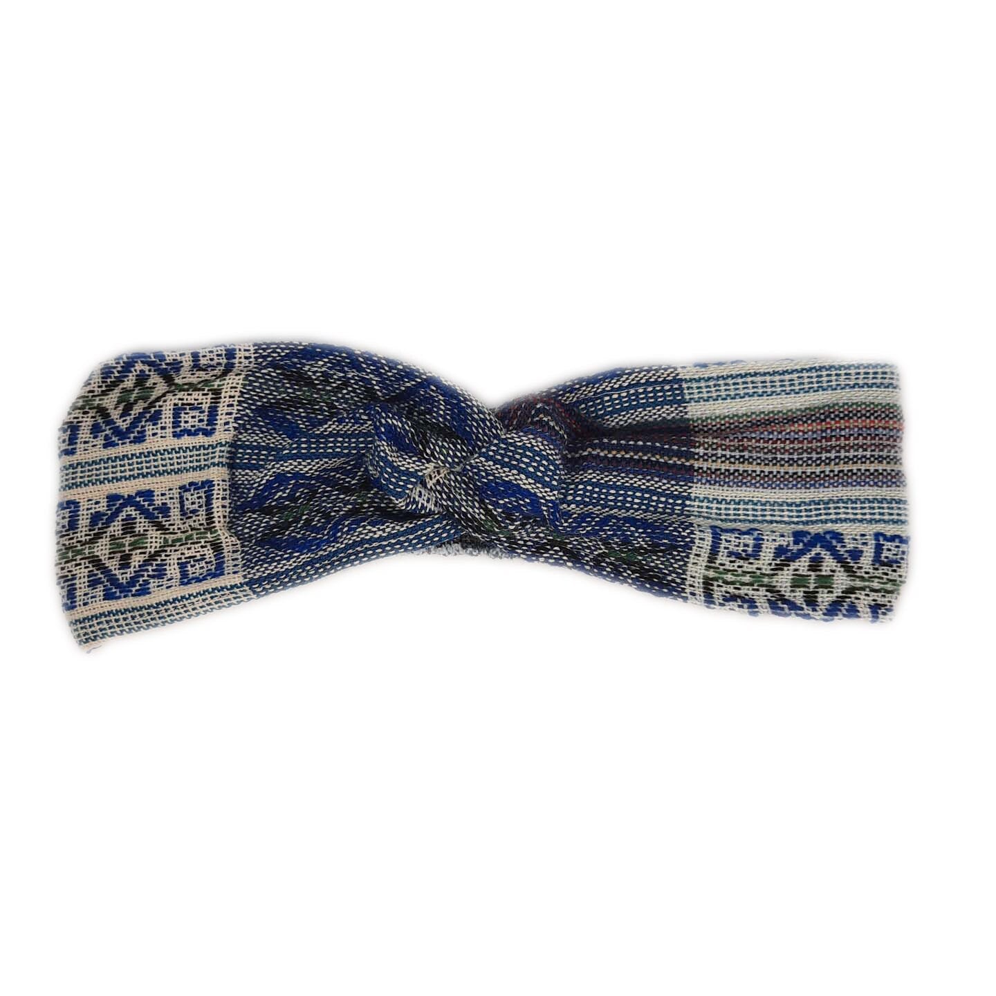 Twist Headband | Blue Teal White