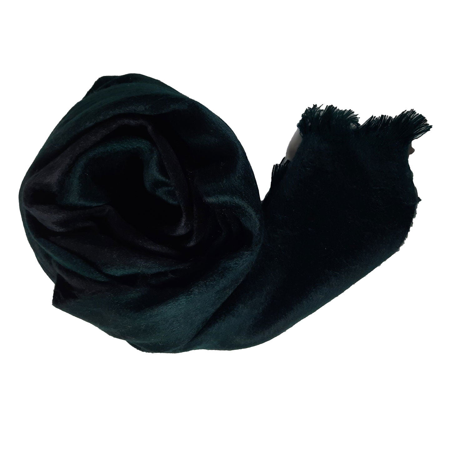 Cozy Reversible Soft Wrap Bridal Cover Up | Soft Shawl for Wedding | Emerald Green Black