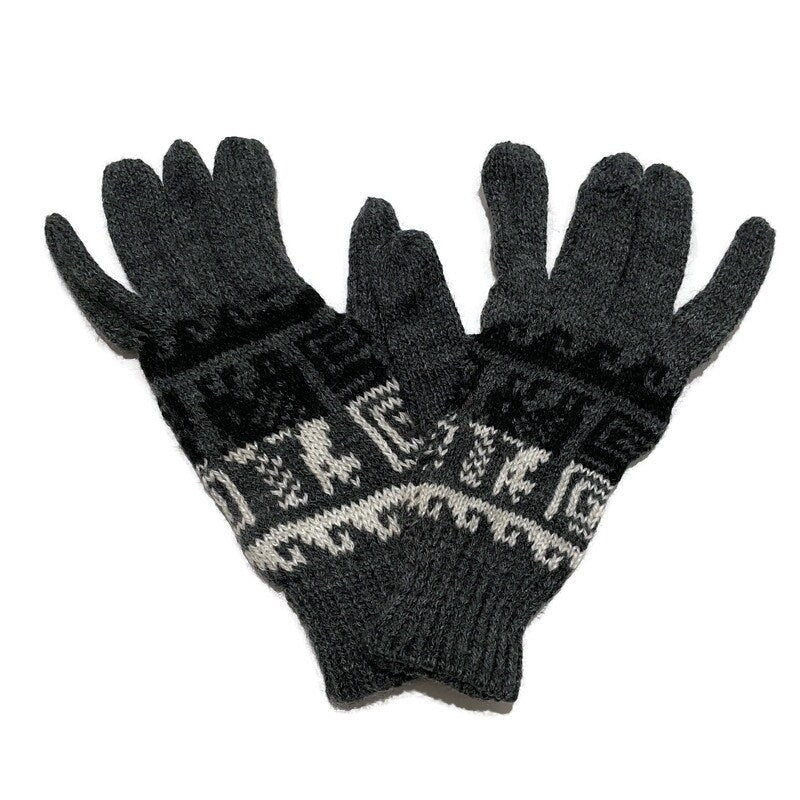 Soft & Warm Alpaca Knit Gloves for Winter Gloves | Hand Warmer | Wool Gloves Size SM Natural Colors
