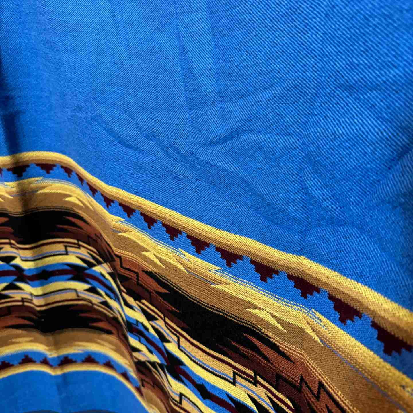 Desert Moon “Horizon Trails Rust” – Hooded Alpaca-Blend Poncho