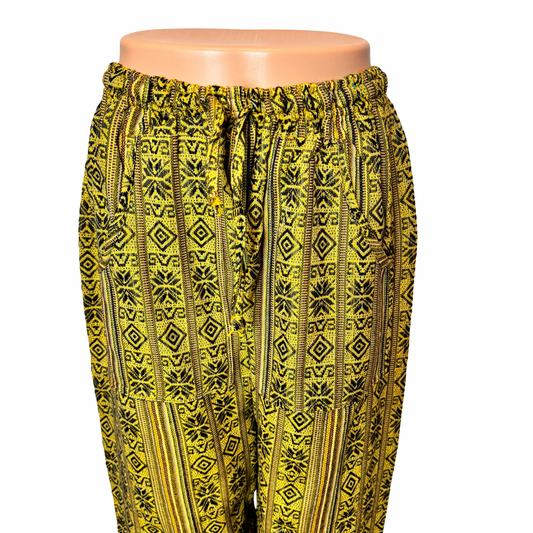 Hippie Pants Size L | Yellow Brown
