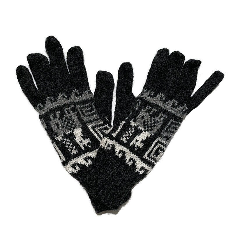 Soft & Warm Alpaca Knit Gloves for Winter Gloves | Hand Warmer | Wool Gloves Size SM Natural Colors