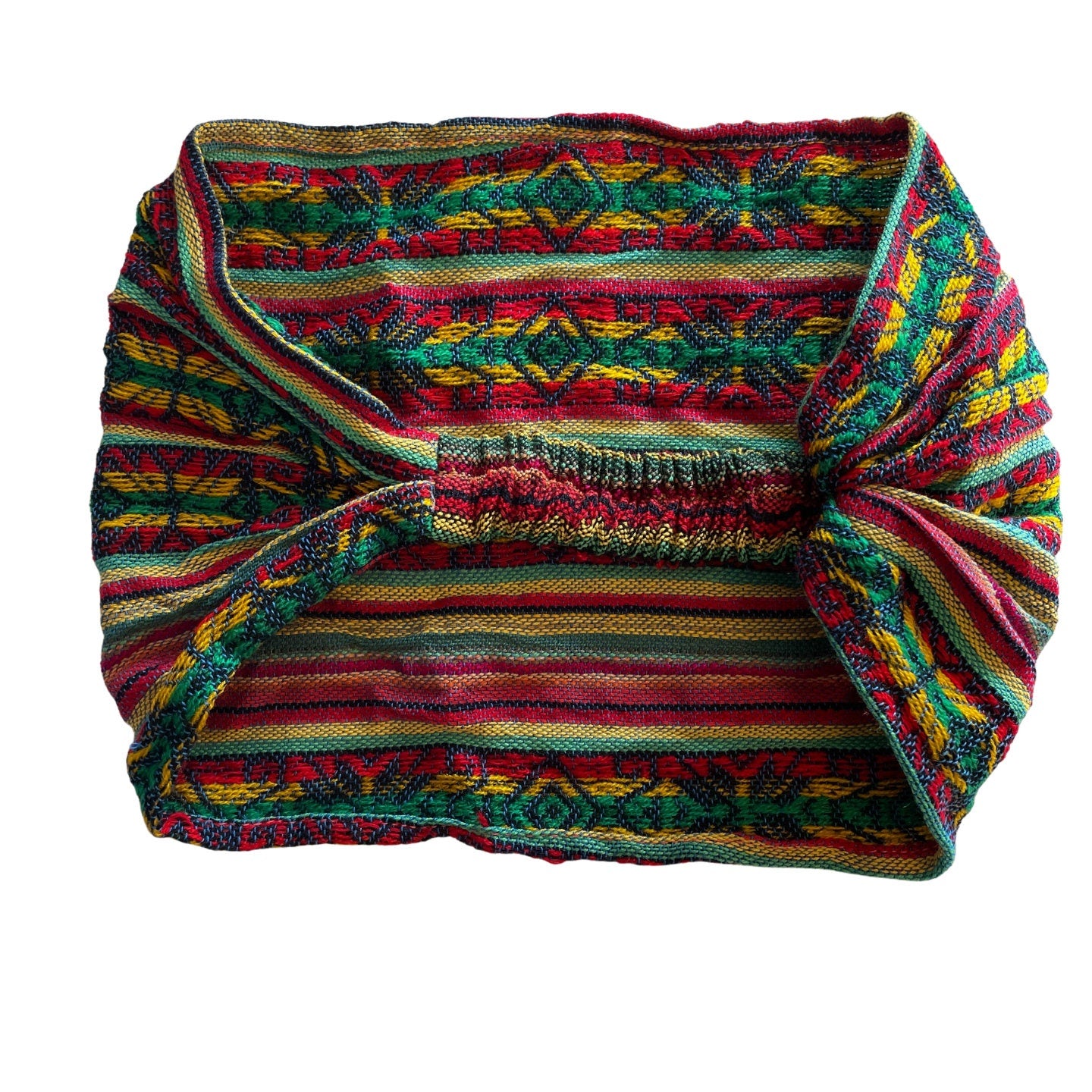 Wide Headband | Rasta Stripes