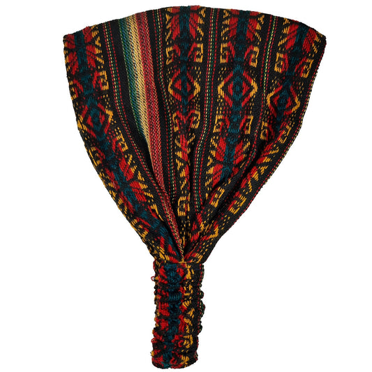 Wide Rastafari Hippie Headband | Hair Accessories | Green Rasta