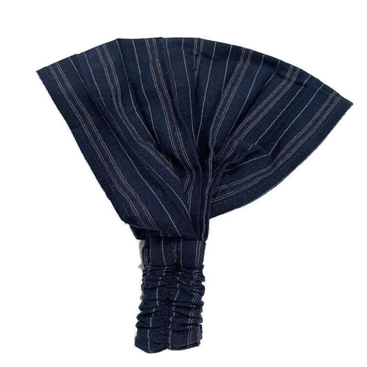 Wide Headband | Navy White