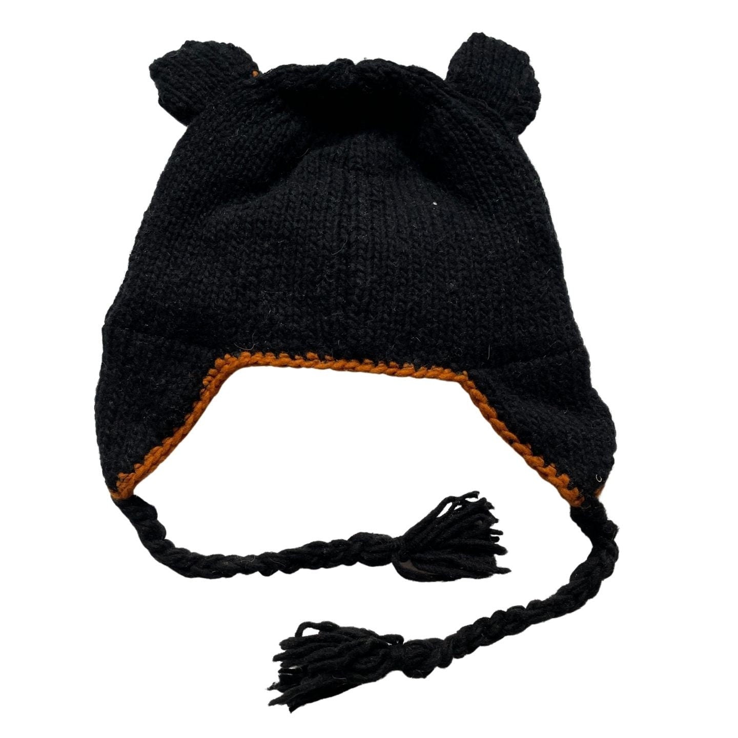 Black Bear Beanie Hat for Kids and Adults