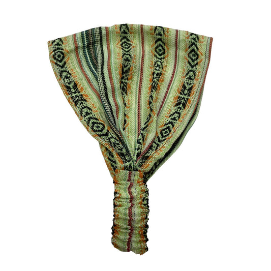 Hippie Wide Headbands Women and Men | Lime Green Tangelo