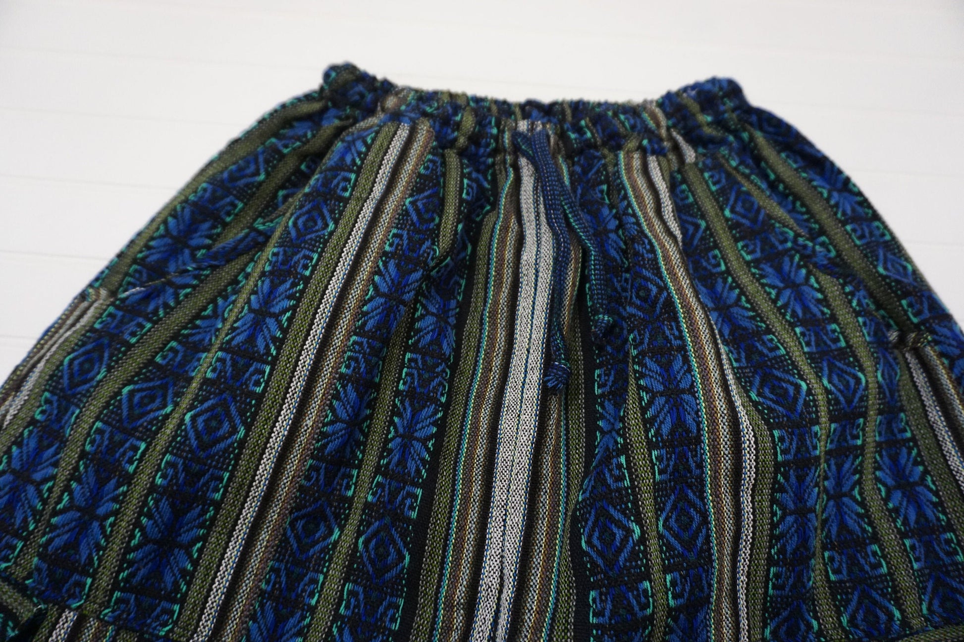 Shorts Size M | Boho Clothing | Blue Turquoise | Lounge Wear Shorts for Women or Men | Cargo Shorts | Father's Day Gift