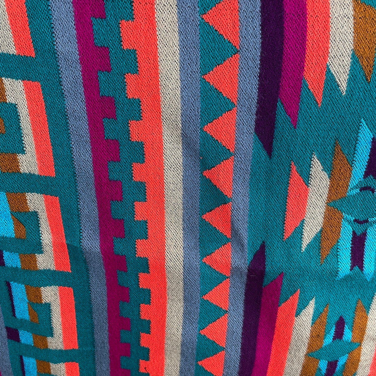 Stylish Hooded Poncho for Men - Rainbow Aqua Lake