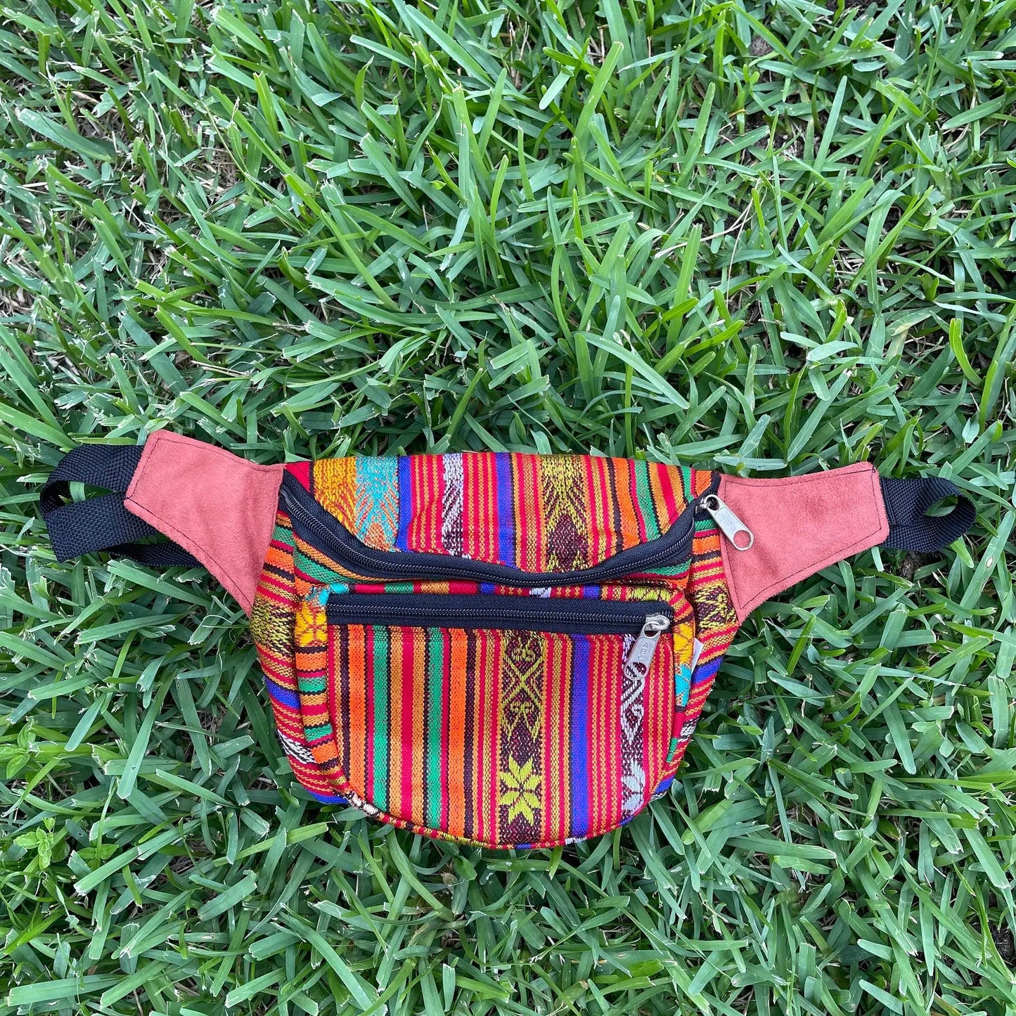 Festival Zipper Fanny Pack | Burnt Orange Colorful