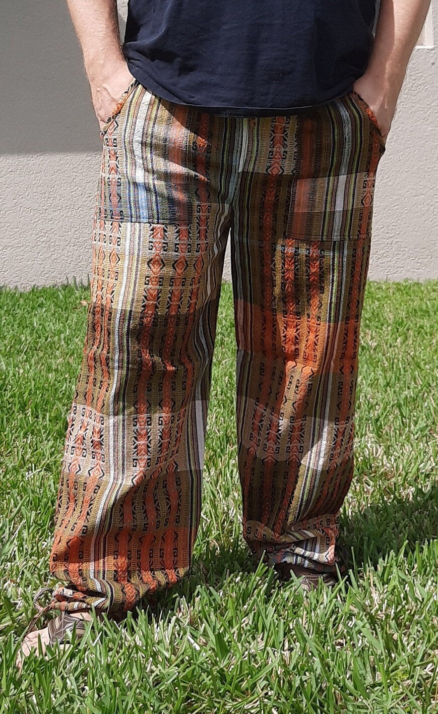 Comfy Pants with Pockets | Orange Brown