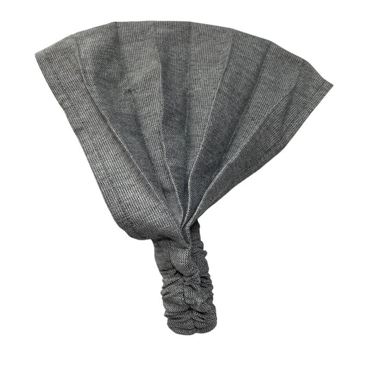 Set of 2 Wide Headbands for Women and Men | Silver & Black