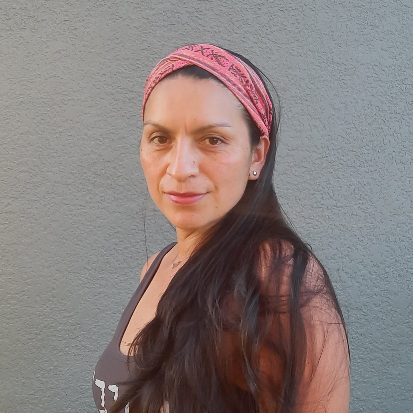 Wide Headband for Women & Men | Coral Brown