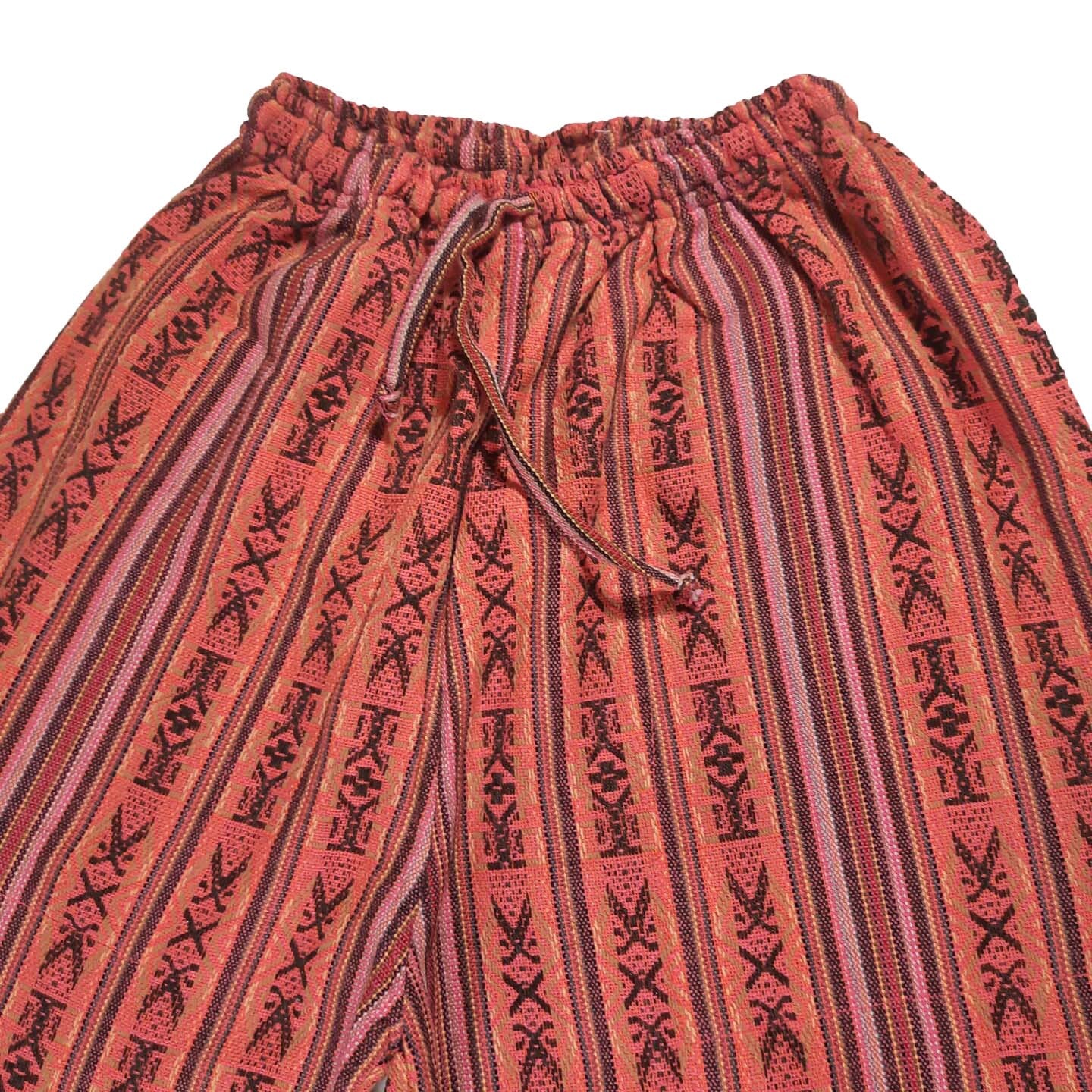 Boho Pants with Hidden Pockets Size L | Coral Brown