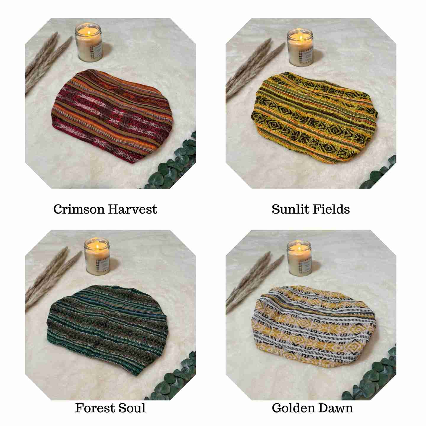 Boho Wide Headbands for Women and Men, 20 Artisan Colors, Yoga Hair Wraps, Festival Accessories, Sustainable Handmade Style