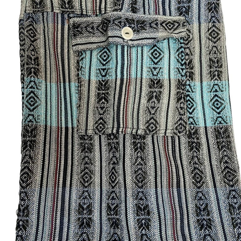 Hippie Cargo Shorts Size XL | Light Blue Gray