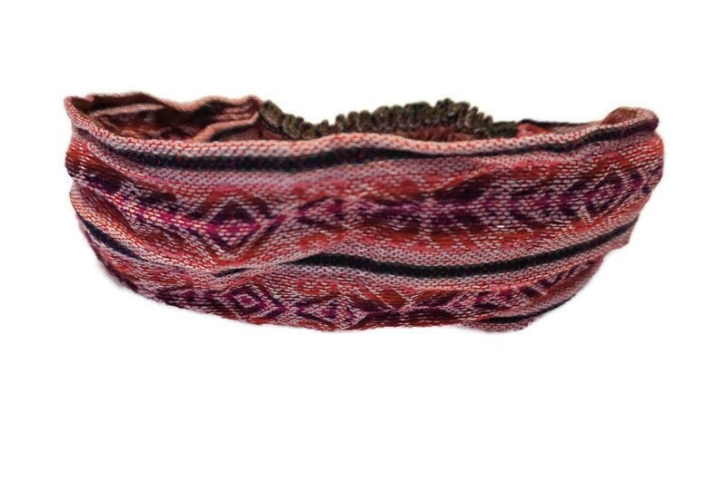 Wide Boho Headband | Pink Purple