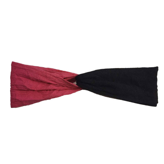 Twisted Headband | Pink Black
