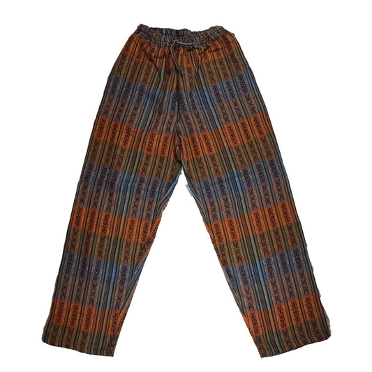 Unisex Hippie Pants with Hidden Pockets Size M | Loungewear Comfy Clothes | Earthy Orange | Father's Day Gift