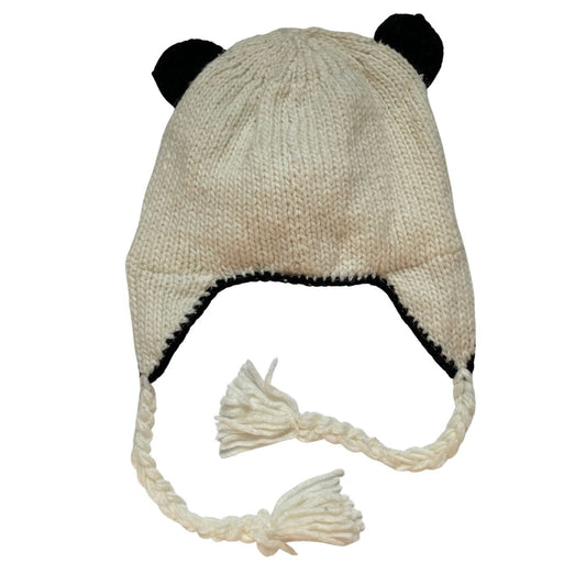 Panda Fleece Beanie Hat for Kids and Adults