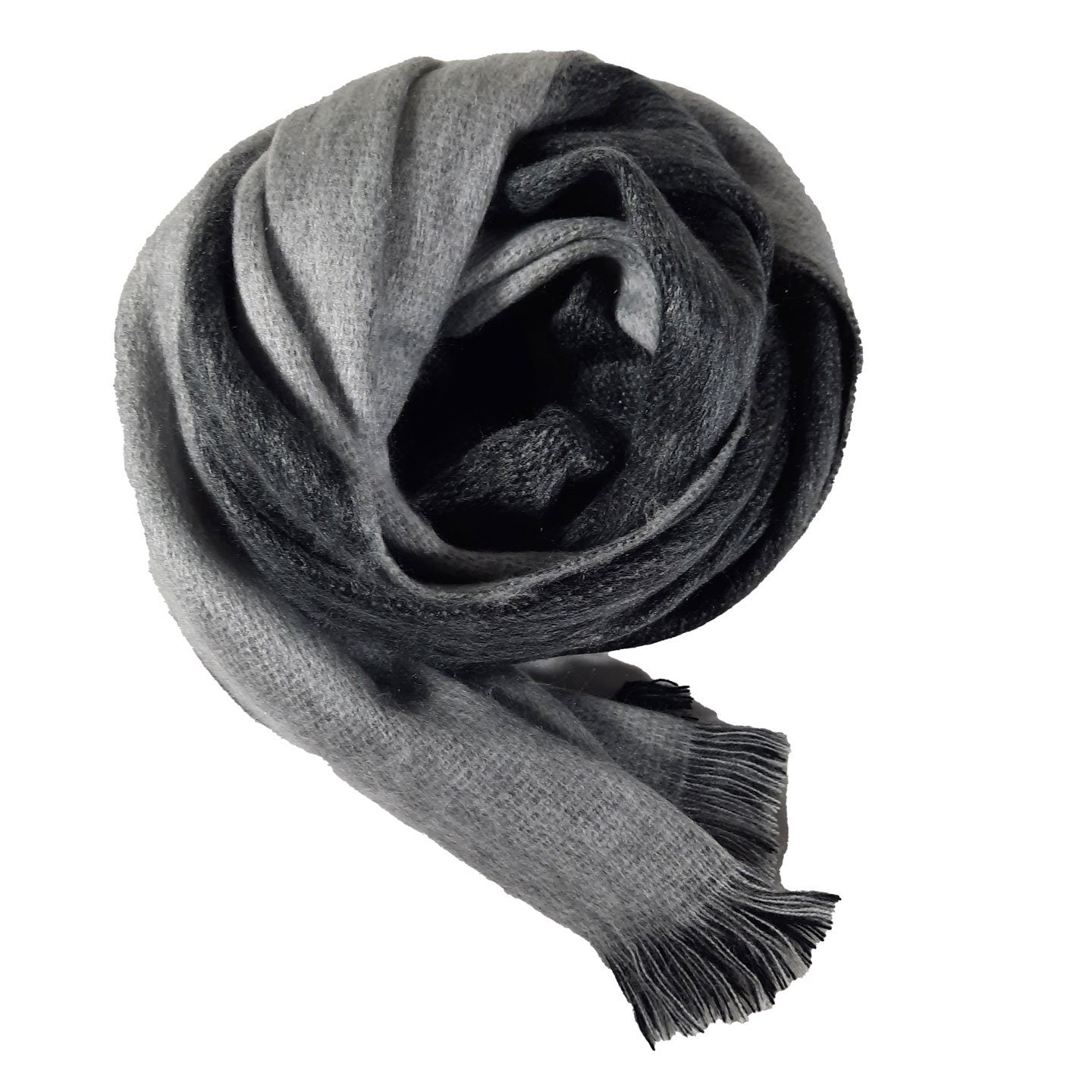 Reversible Soft Cozy Shawl | Gray Silver