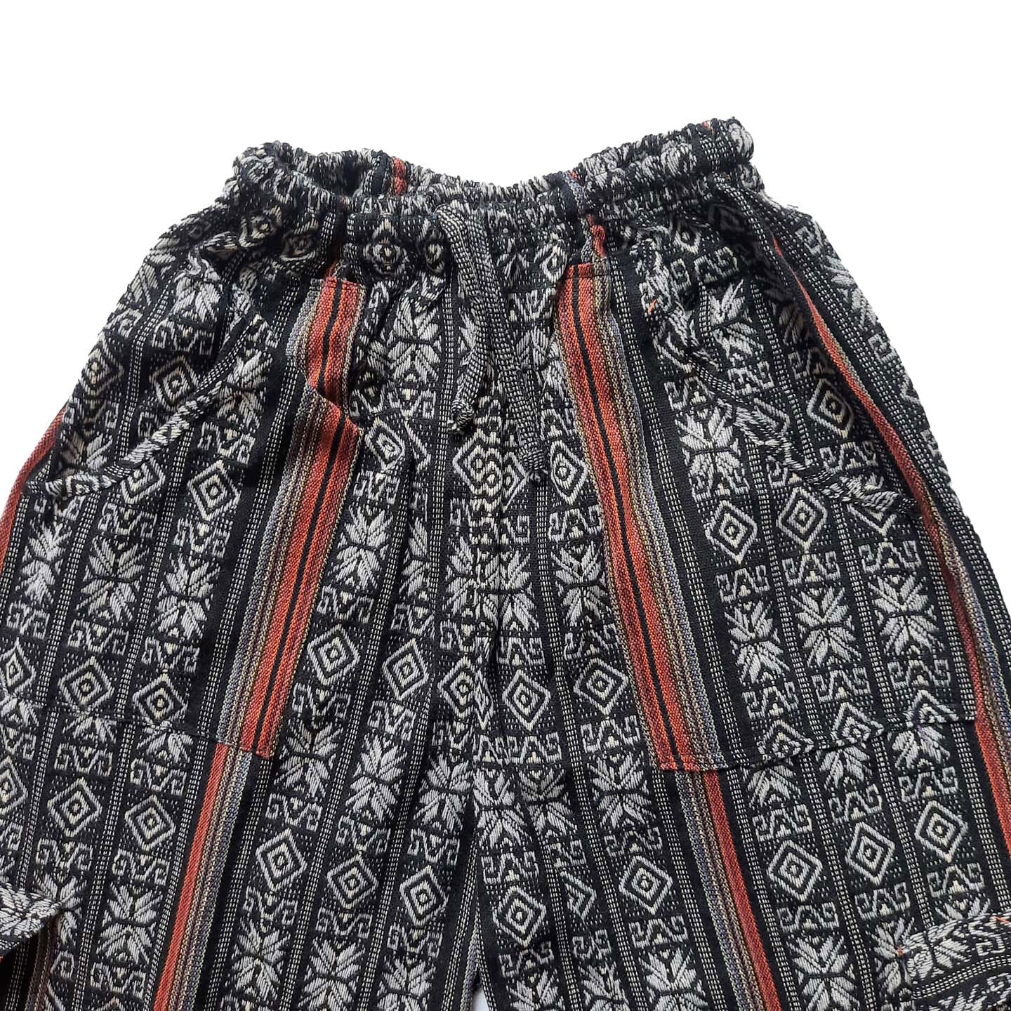 Cargo Pants Size L | Black Gray Orange