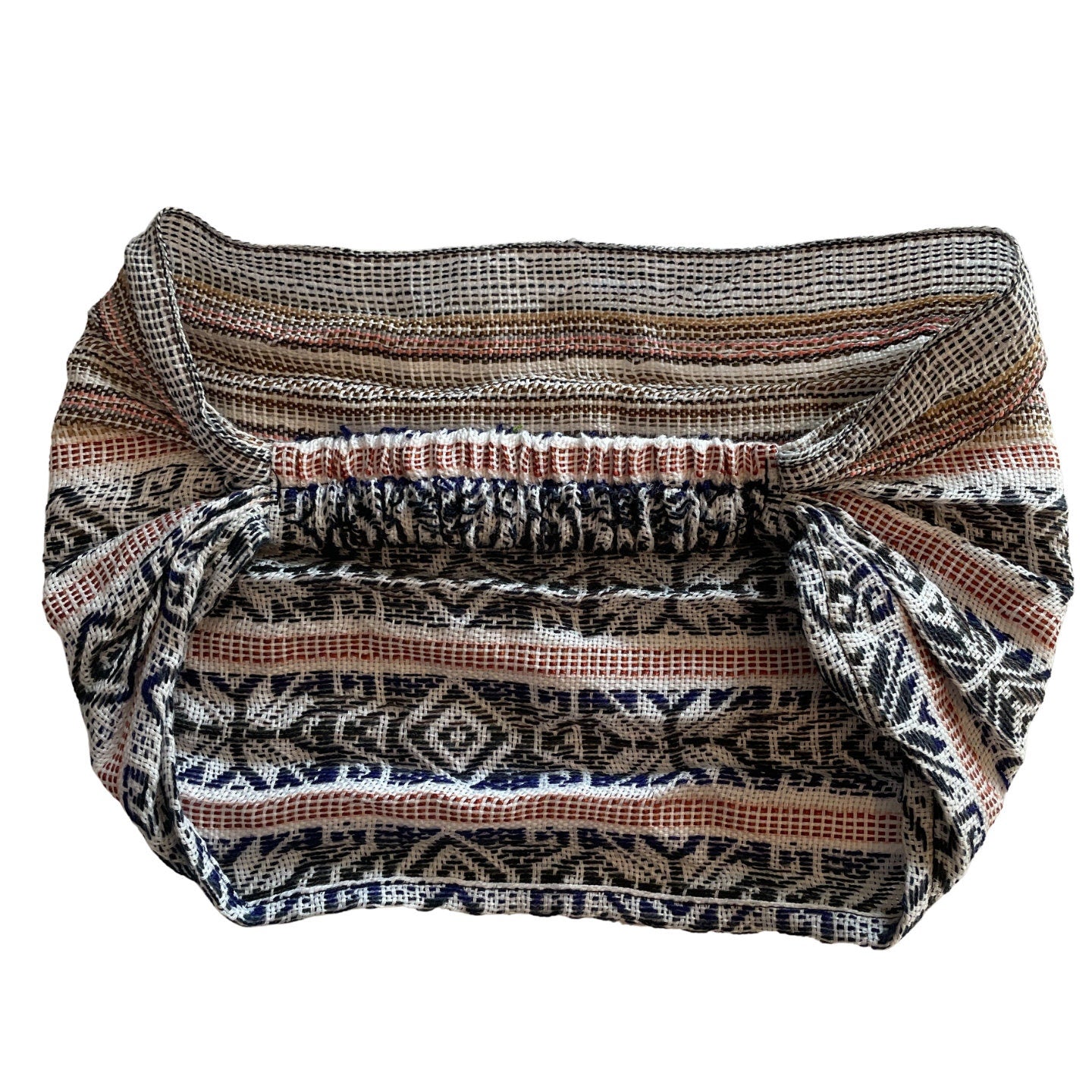 Wide Yoga Headband | White Blue Red