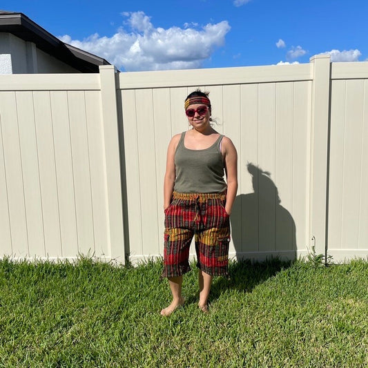 Unisex Cargo Shorts Size 2XL | Rasta Yellow