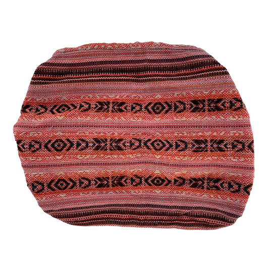 Wide Headbands for Women and Men | Deep Orange Black White