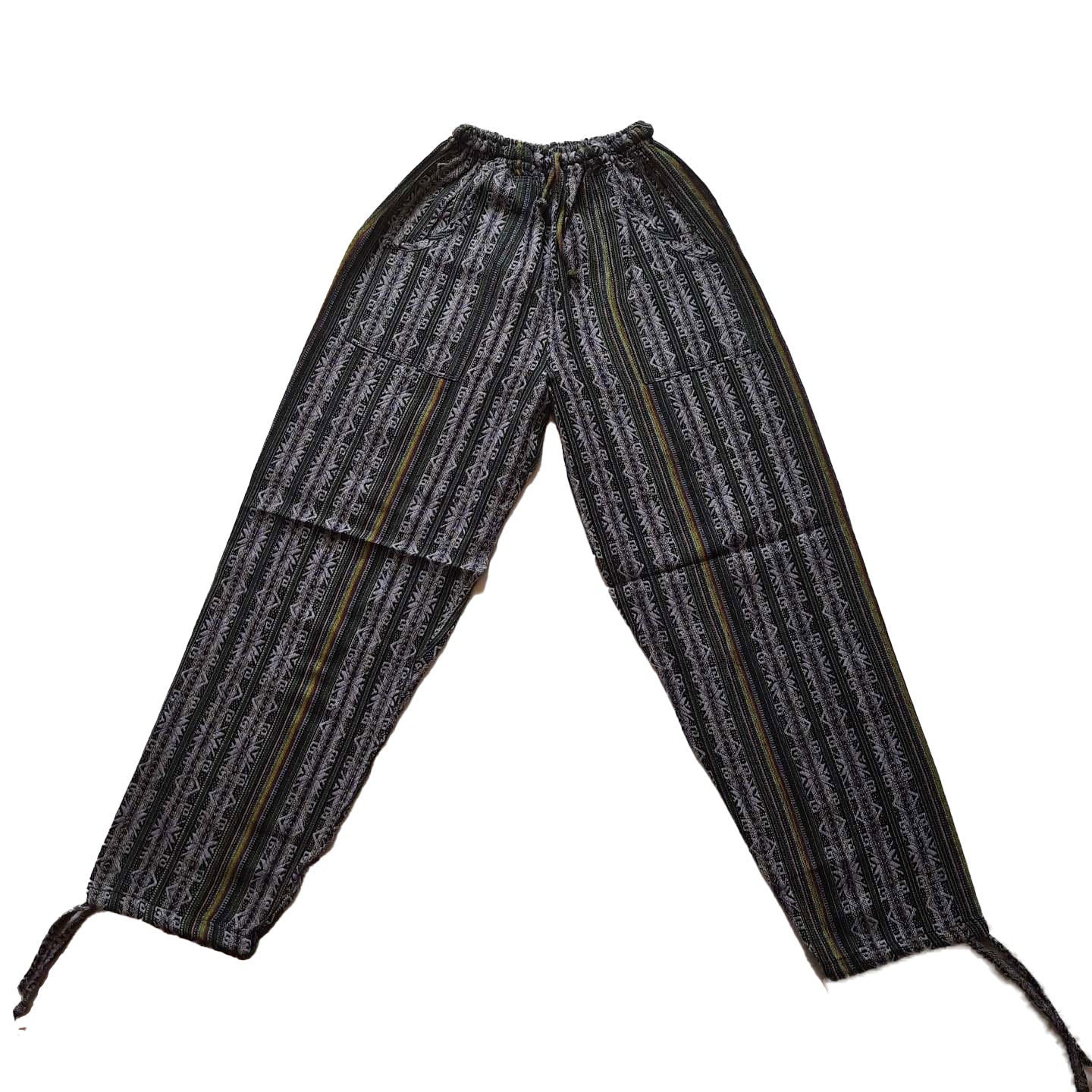 Pants Size M | Hippie Pants | Loungewear Womens Pants | Comfy Clothes | Mens Pants with Pockets | Dark Green Lavender | Father's Day Gift