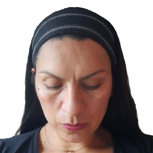 Narrow Headband | Black Gray