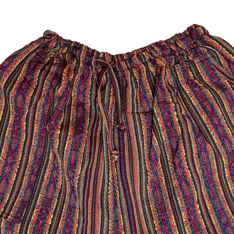 Hippie Cargo Shorts Size 2XL | Sunset Rainbow
