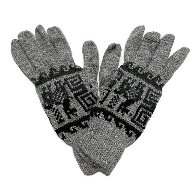 Soft & Warm Alpaca Knit Gloves for Winter Gloves | Hand Warmer | Wool Gloves Size SM Natural Colors