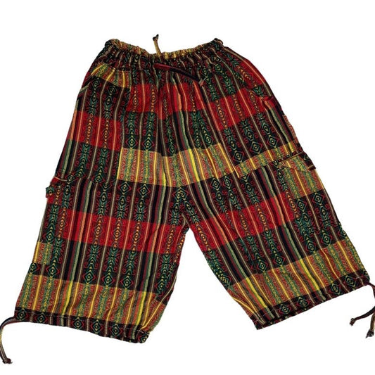 Unisex Cargo Shorts Size 2XL | Rasta Yellow