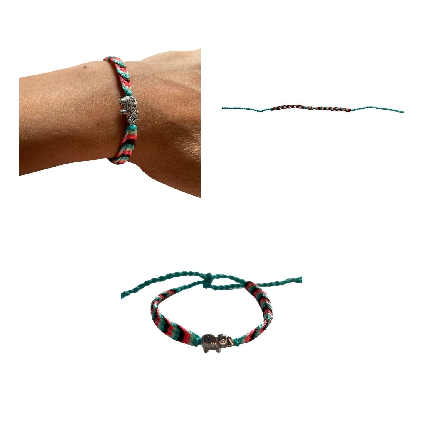 Elephant Adjustable Friendship Bracelet  for Men or Women