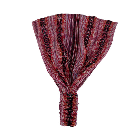 Hippie Boho Wide Headbands for Women and Men | Fire Black