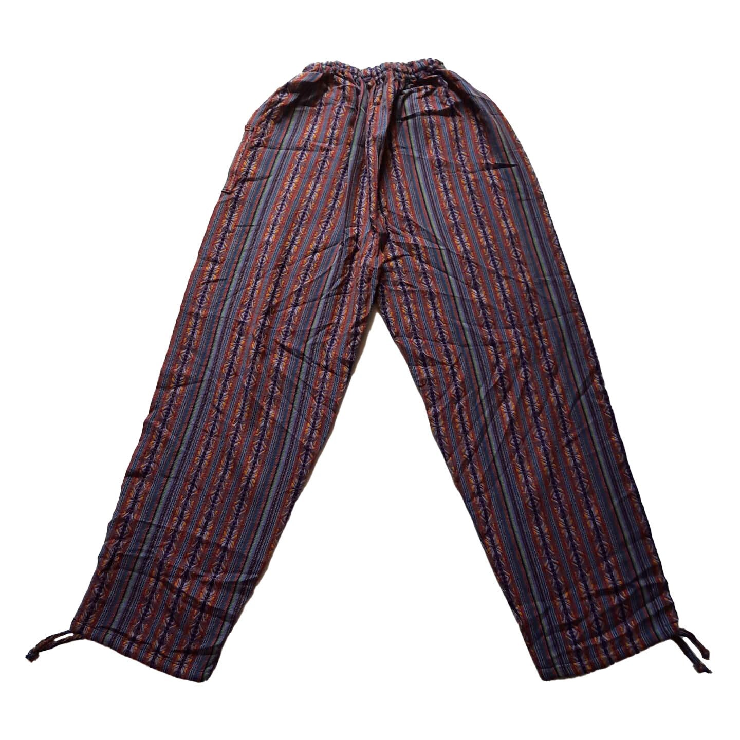 Pants Size 2XL | Hippie Mens Pants | Womens Lounge Wear | Comfy Clothes | Purple Orange Yellow | Father's Day Gift