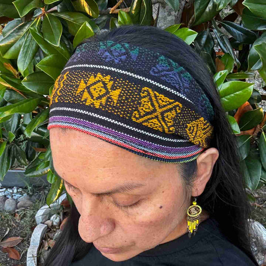 Handwoven Rasta Boho Narrow Headband