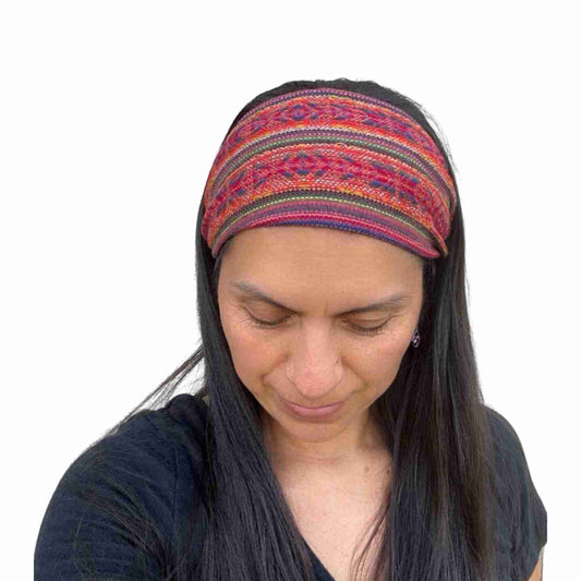 Boho Wide Headbands for Women and Men, 20 Artisan Colors, Yoga Hair Wraps, Festival Accessories, Sustainable Handmade Style