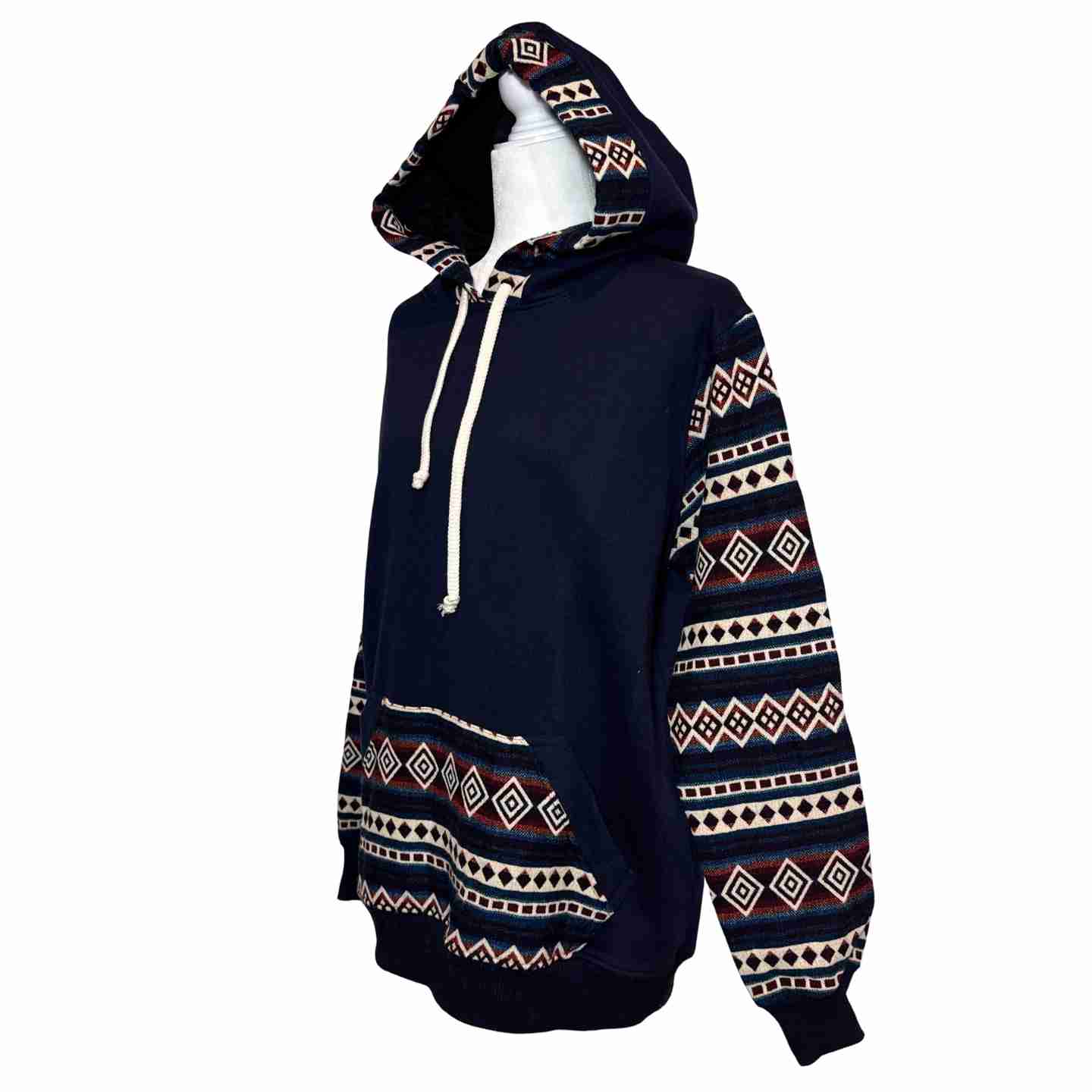 Handmade Hoodie Sweatshirt Jacket– Unisex, Size L