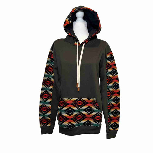 Handmade Hoodie Sweatshirt Jacket– Unisex, Size L