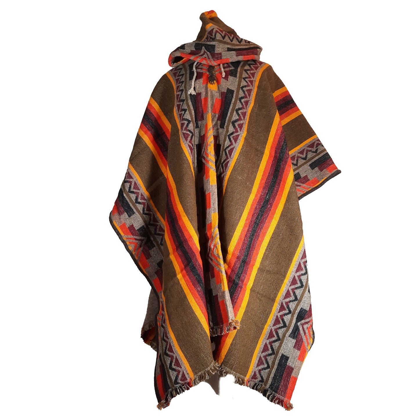 Warm & Hooded Hippie Ponchos – Handmade Boho Outerwear