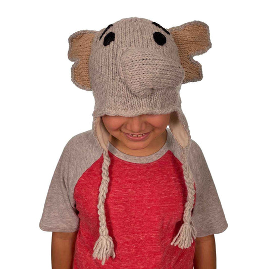 Warm and Soft Elephant Beanie Hat for Kids
