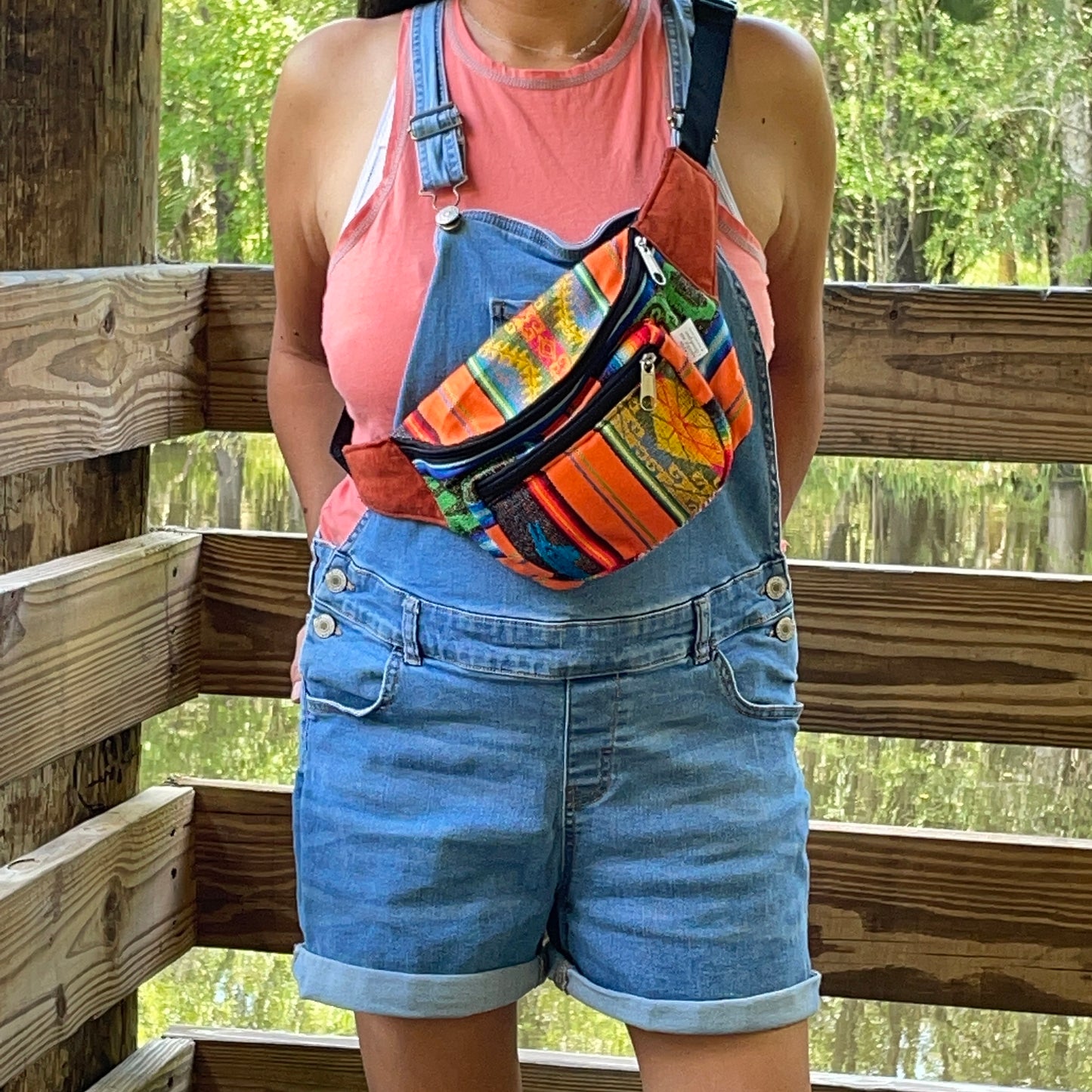 Festival Zipper Fanny Pack | Orange Sunset