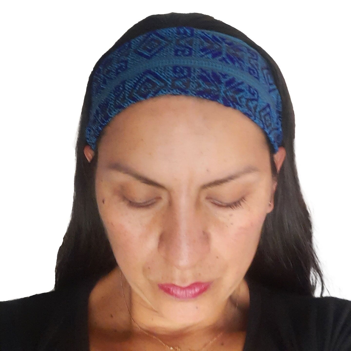 Narrow Boho Headband | Blue